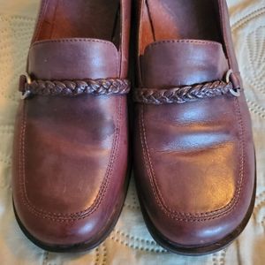 Clarks Womens Loafers Size 10 Brown Slip On Shoes Ultimate Comfort Brown leather